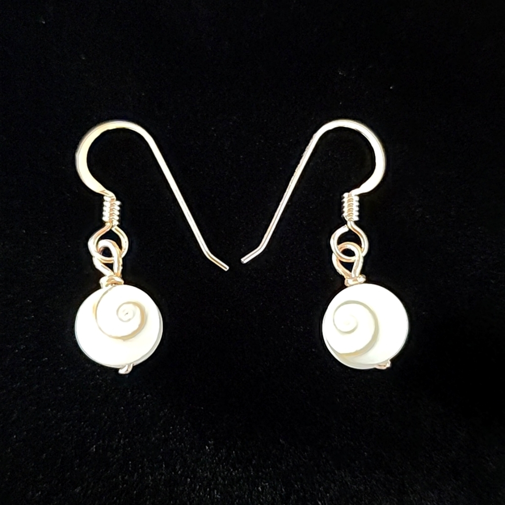 Handmade Gold filled Shiva Swirl Earrings